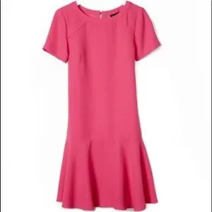 strapless open back dress Pink Georgette Flower Maxi Dress  self-portrait